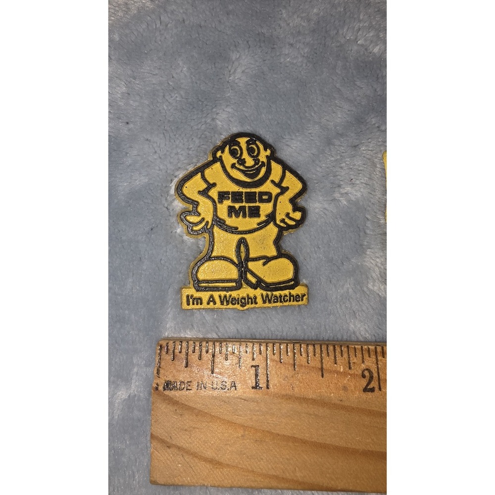 VTG Magnetic Novelties Magnets Feed Me I'm A Weight Watcher - Picture 2 of 5